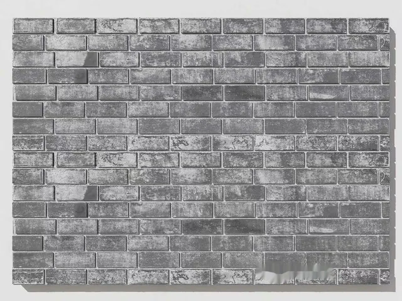 A Gray Brick Wall 3D Model – 3432 – VRAY Render