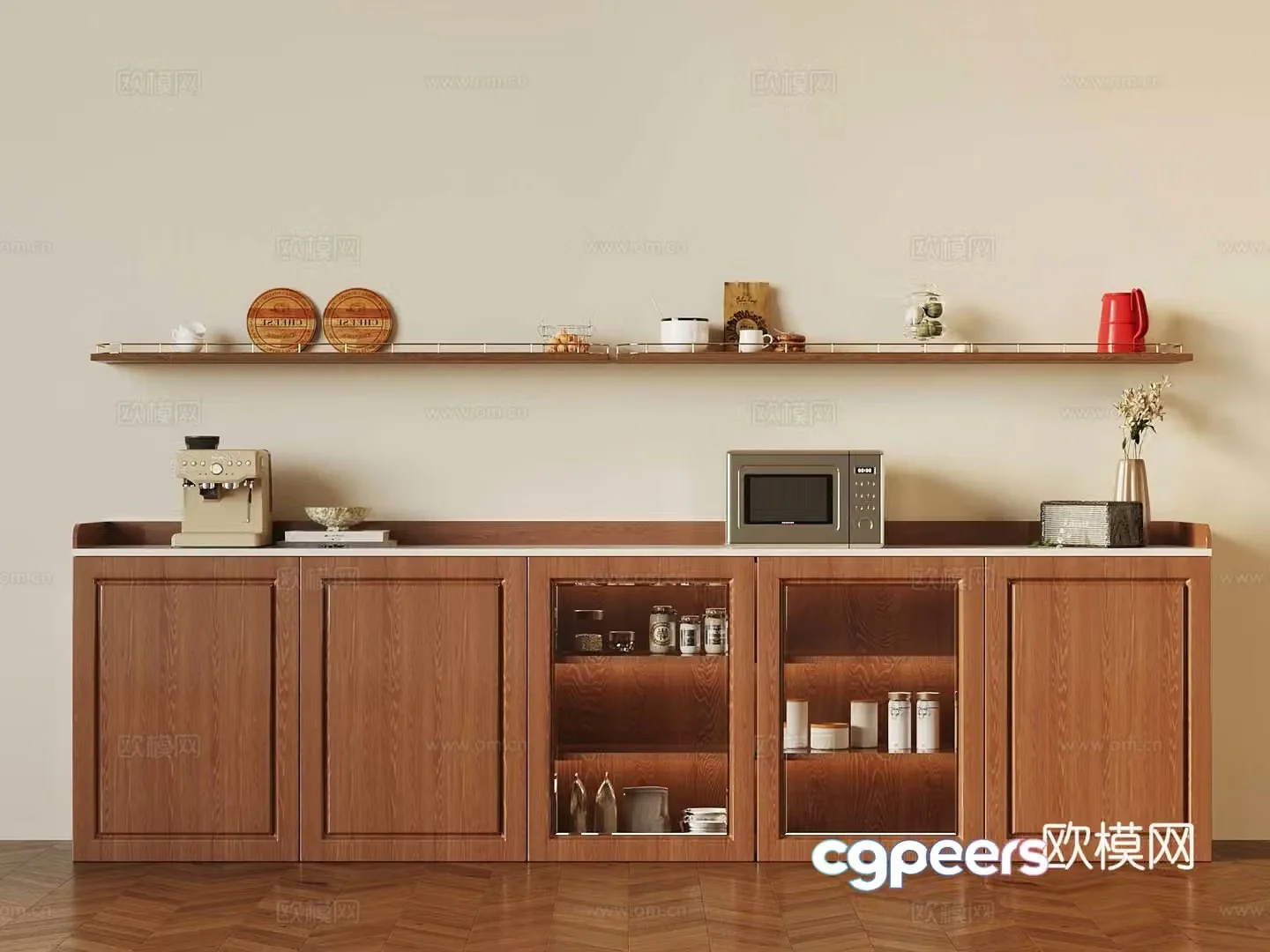 Middle-aged sideboard 3D model