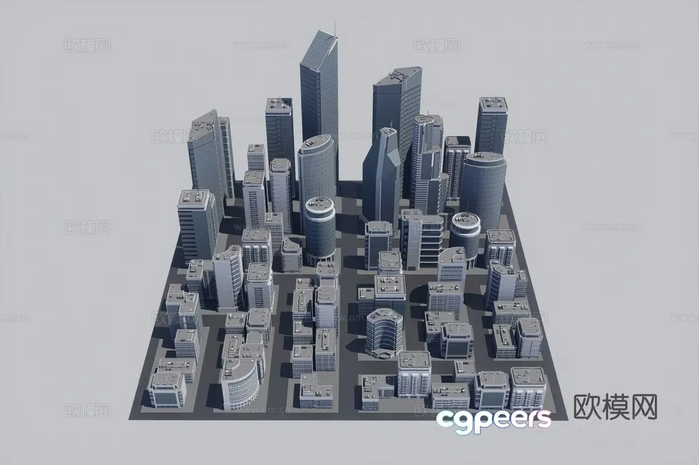 3D model of urban building complex