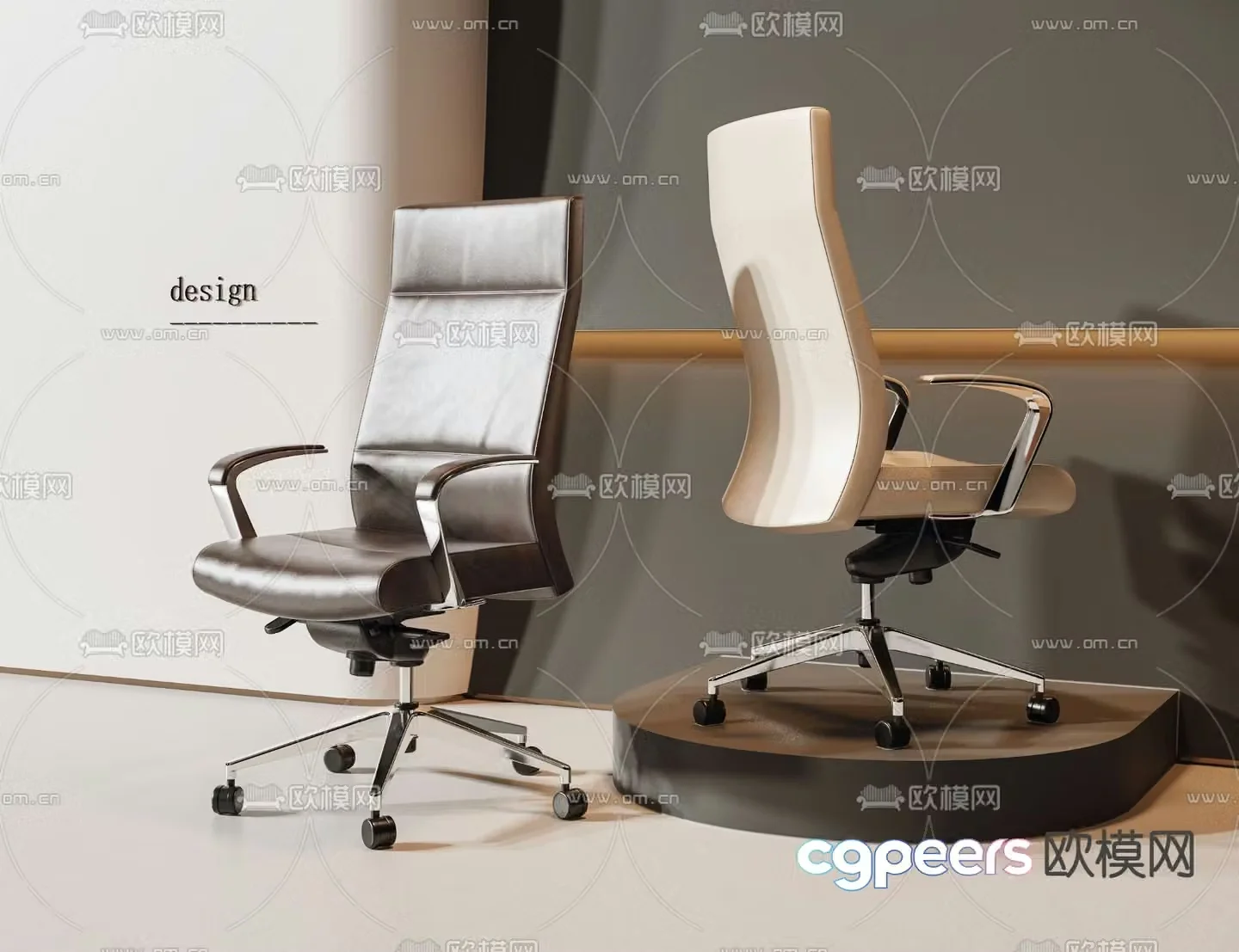 Office chair executive chair boss chair 3d model