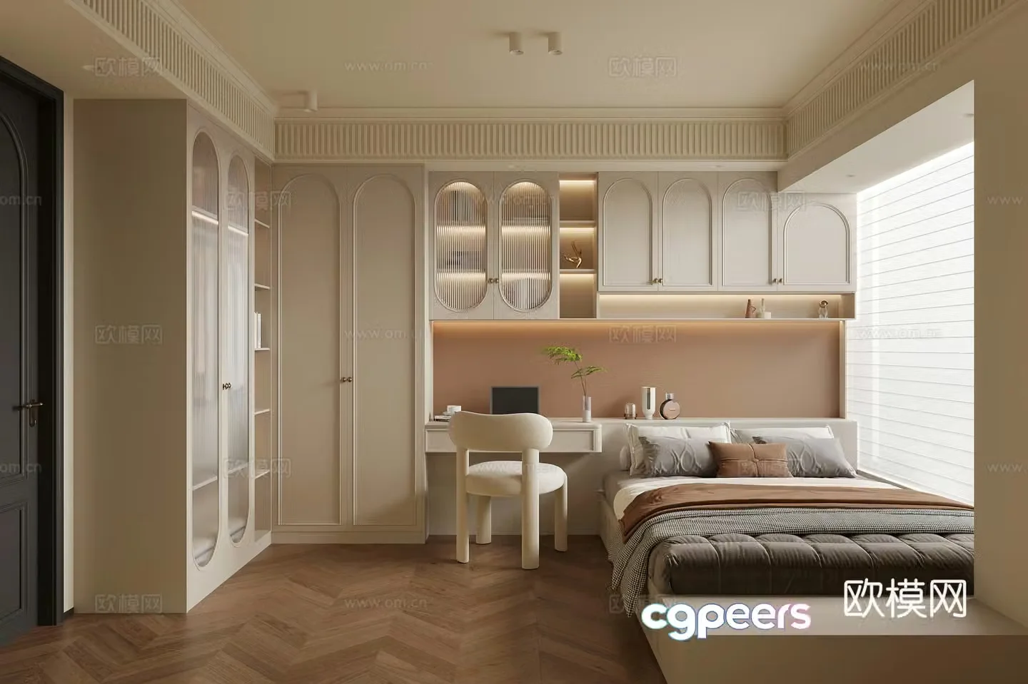 French bedroom 3d model
