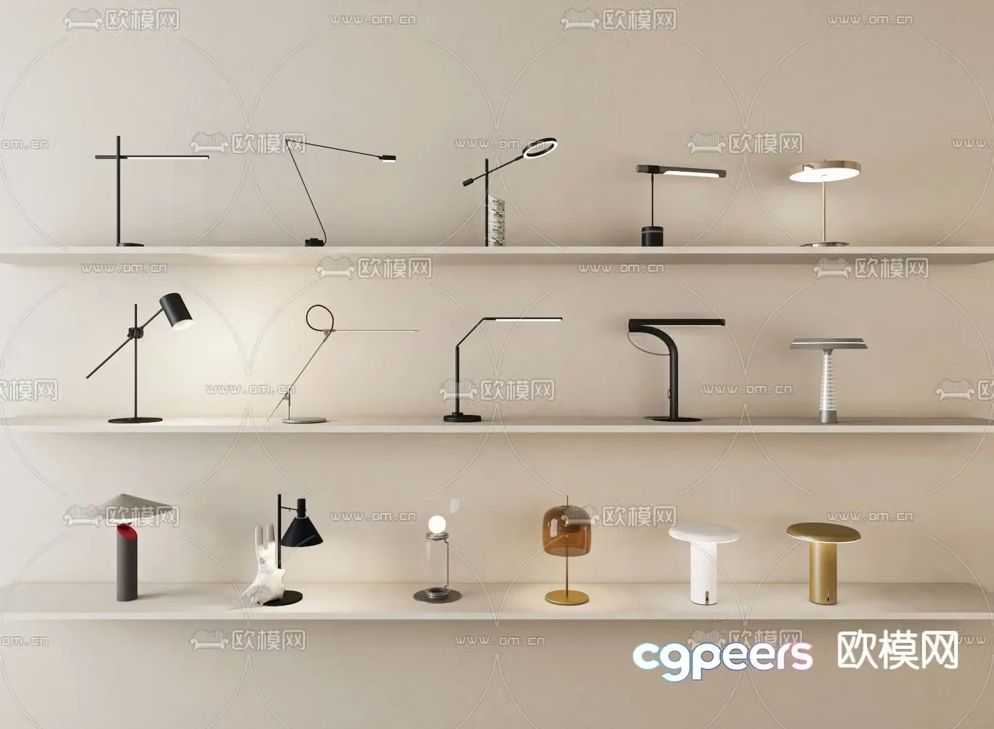 Desk lamp Desktop lamp 3d model