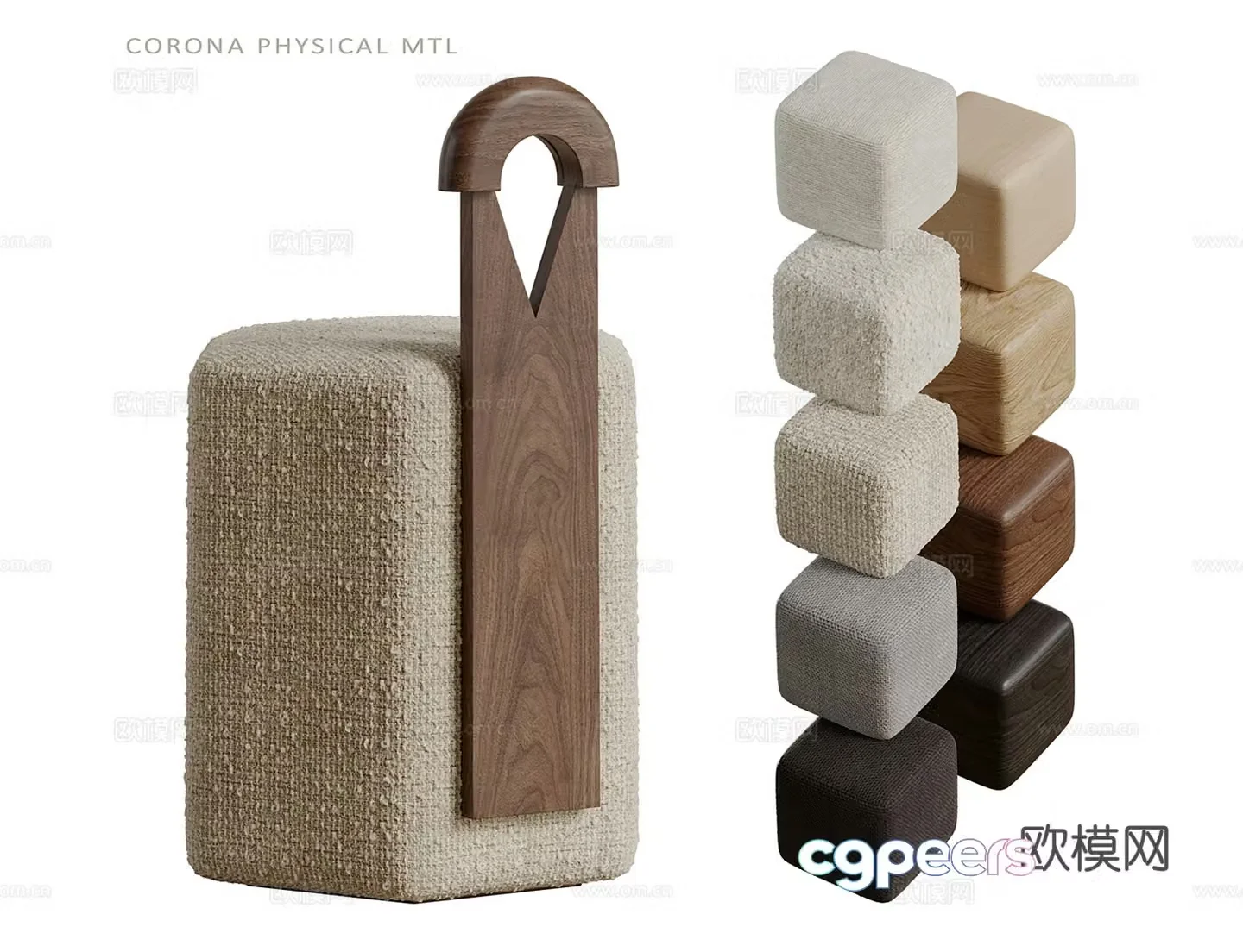 Makeup stool 3d model