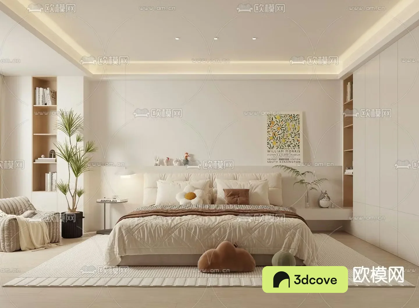 Creamy Bedroom Master Room