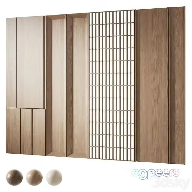3ds Max Free – Decorative wood panels 3