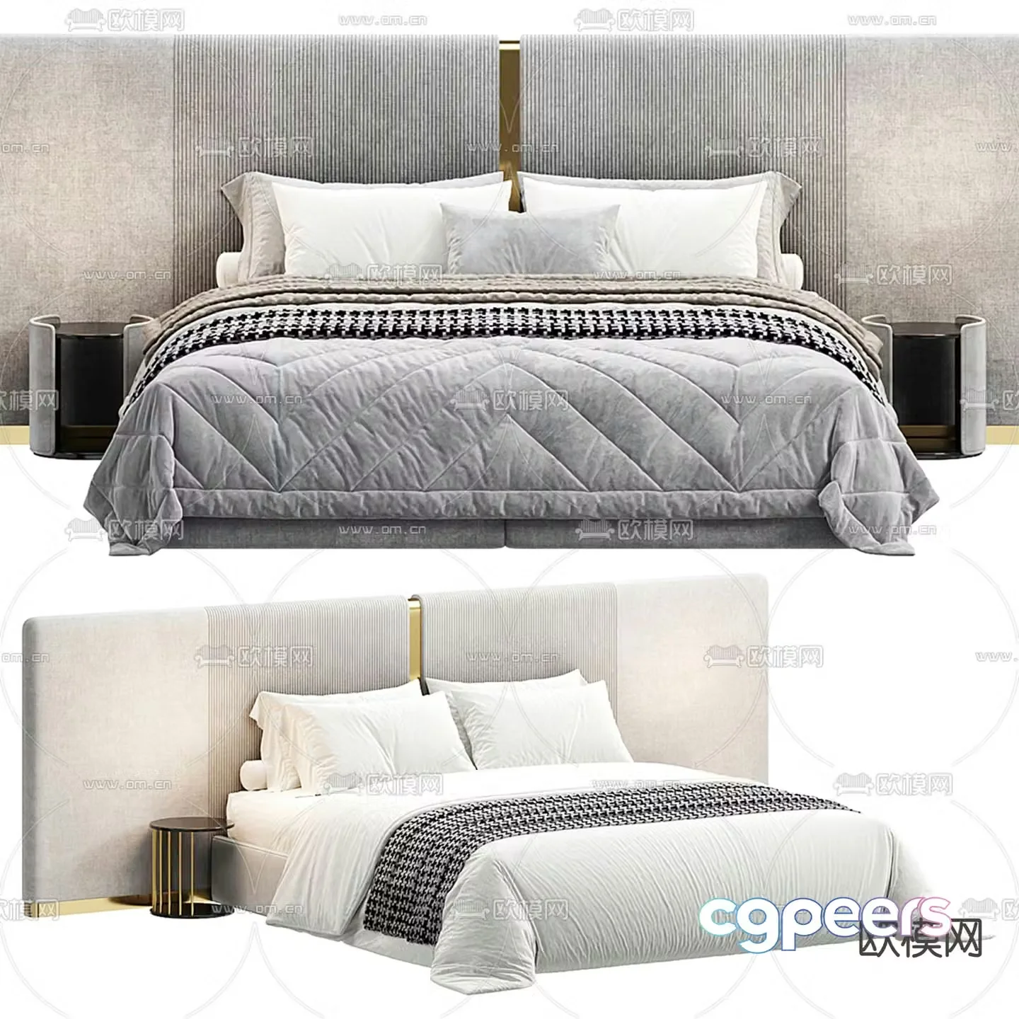 Rugiano double bed d model