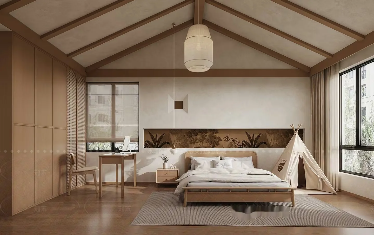 Cozy Bedroom 3D Model – 17190 – VRAY Render