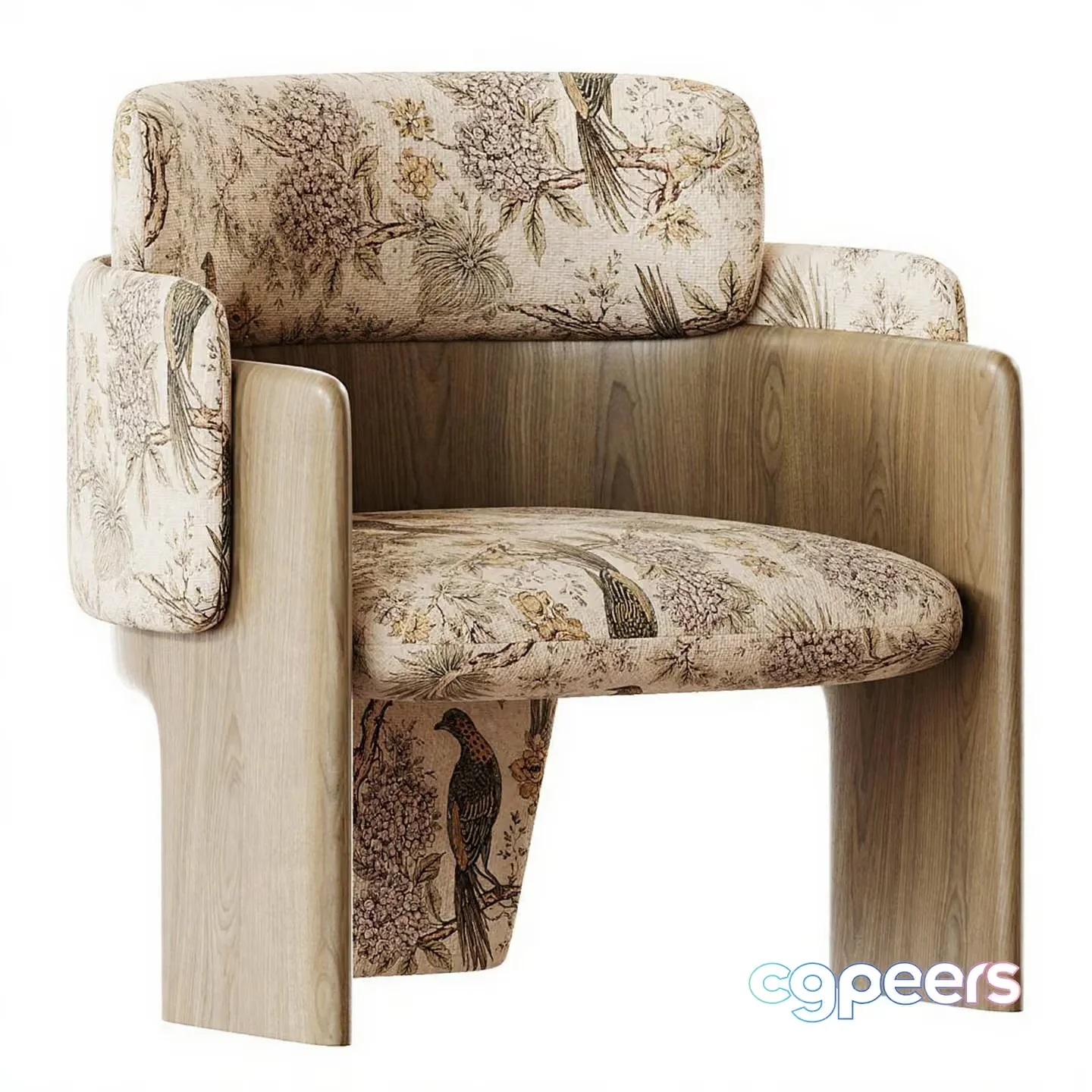 Wooden Bird Chair 3D Model – 12004 – CORONA Render