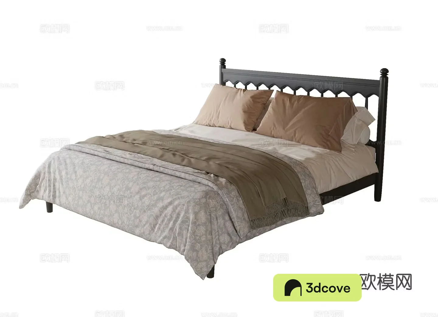 French double bed