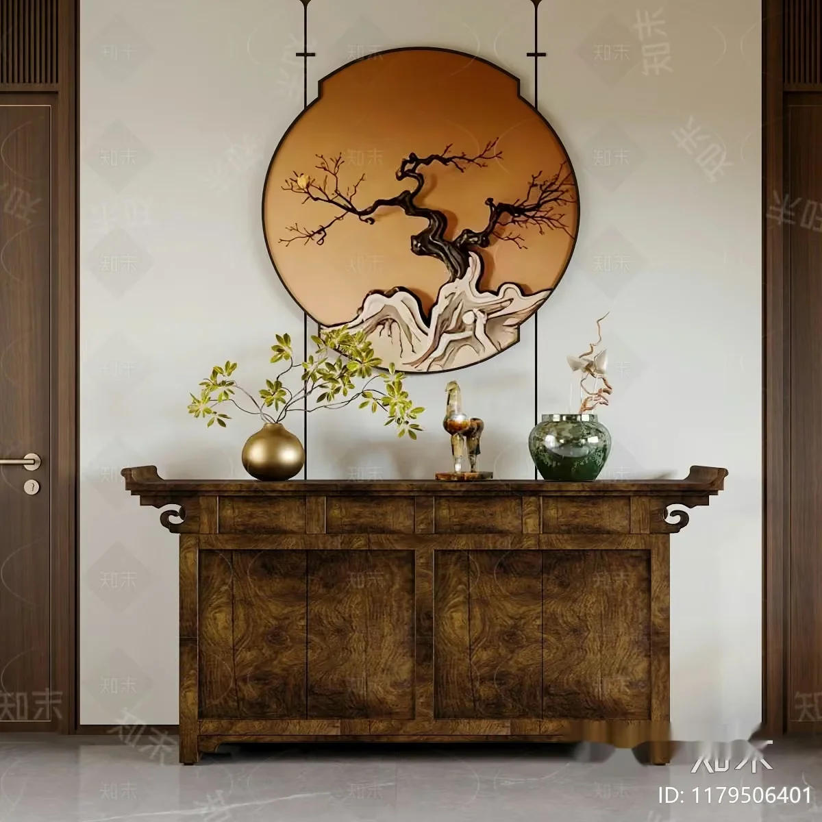 Traditional Chinese Decor 3D Model – 17158 – VRAY Render