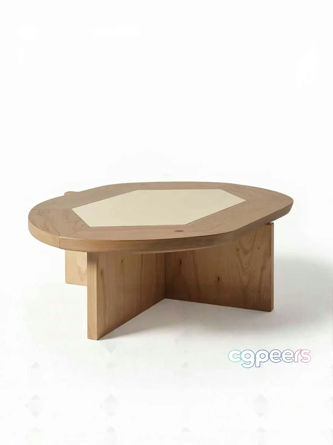 Wooden Coffee Table 3D Model – 16561 – VRAY Render