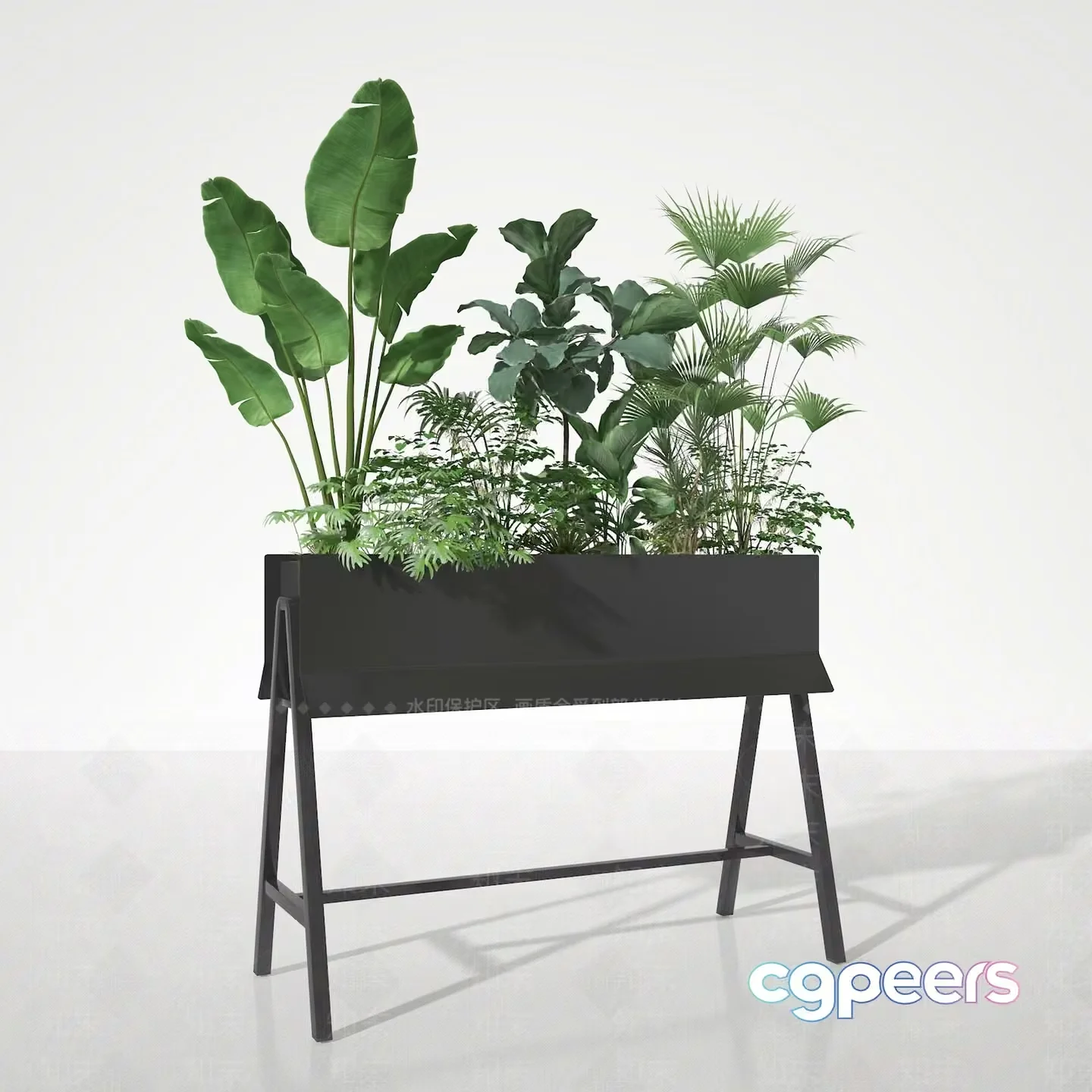 Modern Plant Stand 3D Model – 4676 – VRAY Render