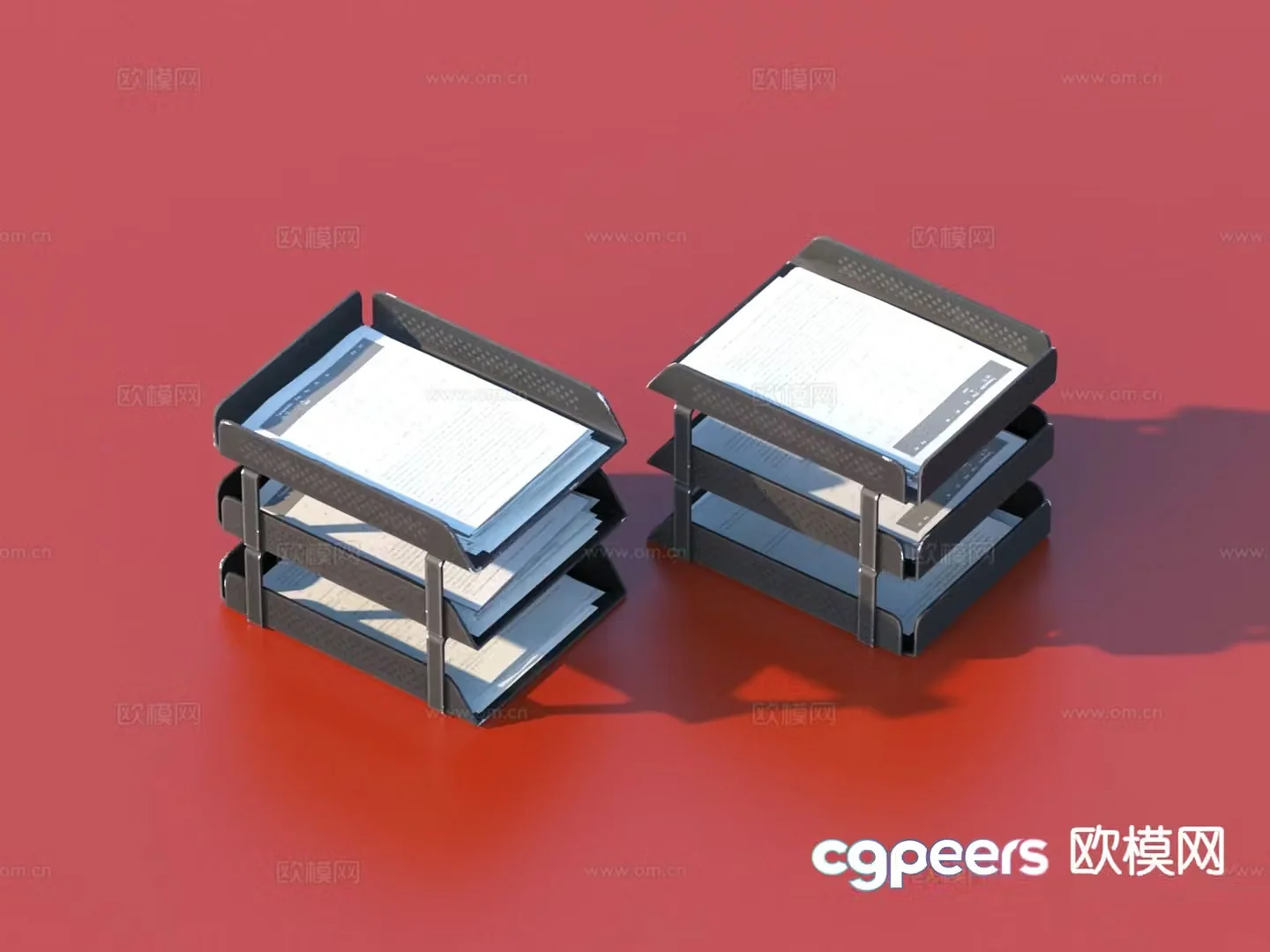 office folder folder 3d model