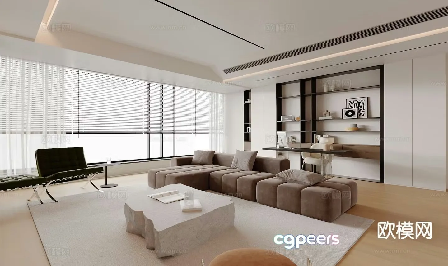 Modern living room 3d model