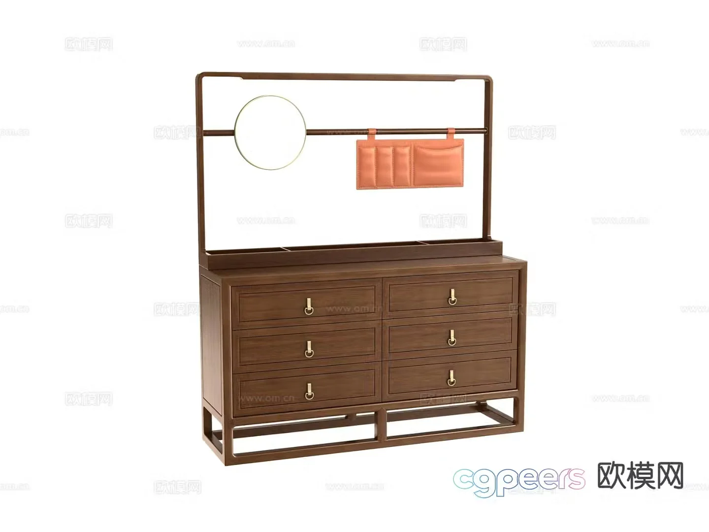 New Chinese style chest 3d model