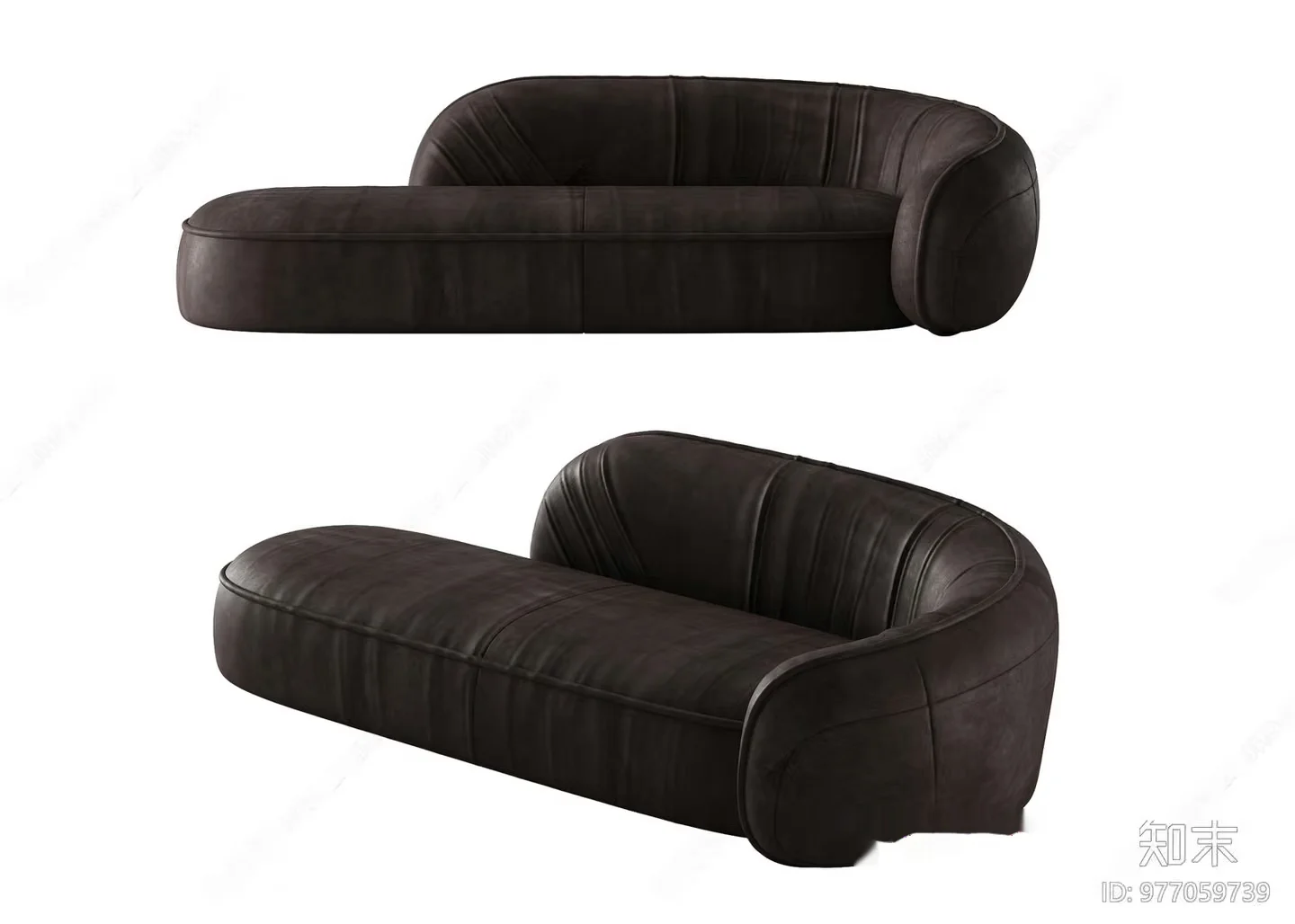 Modern Leather Sofa 3D Model – 14510 – VRAY Render