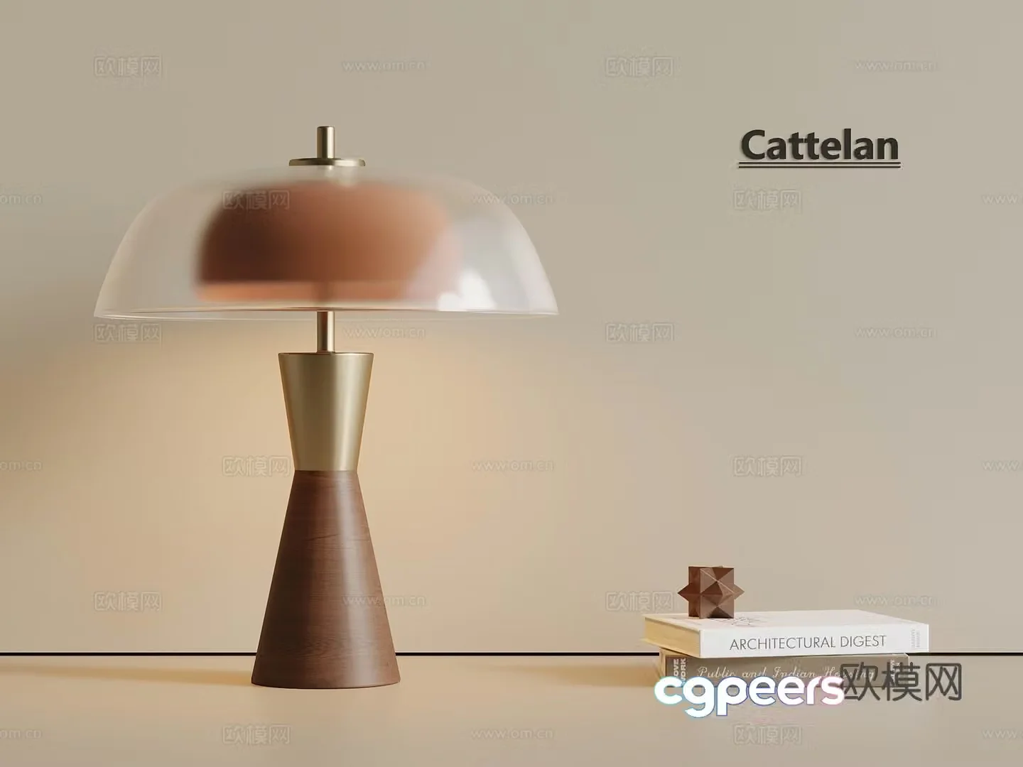 Middle Ages Table Lamp Table Lamp Bedside Table Lamp 3D Model