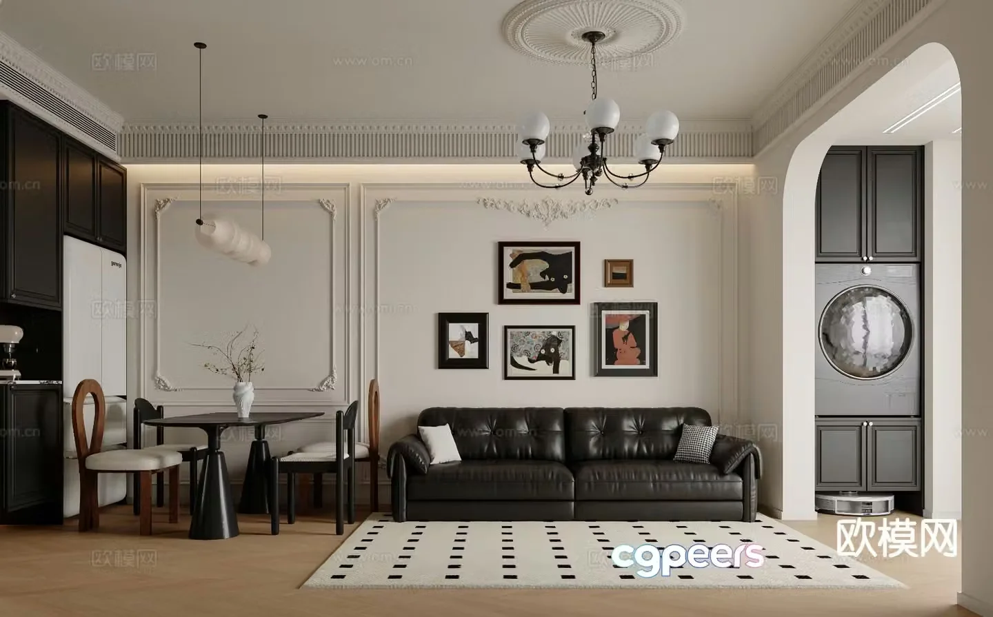 French restaurant 3d model