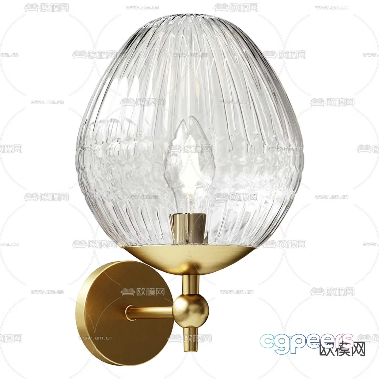 Light luxury wall lamp 3D model