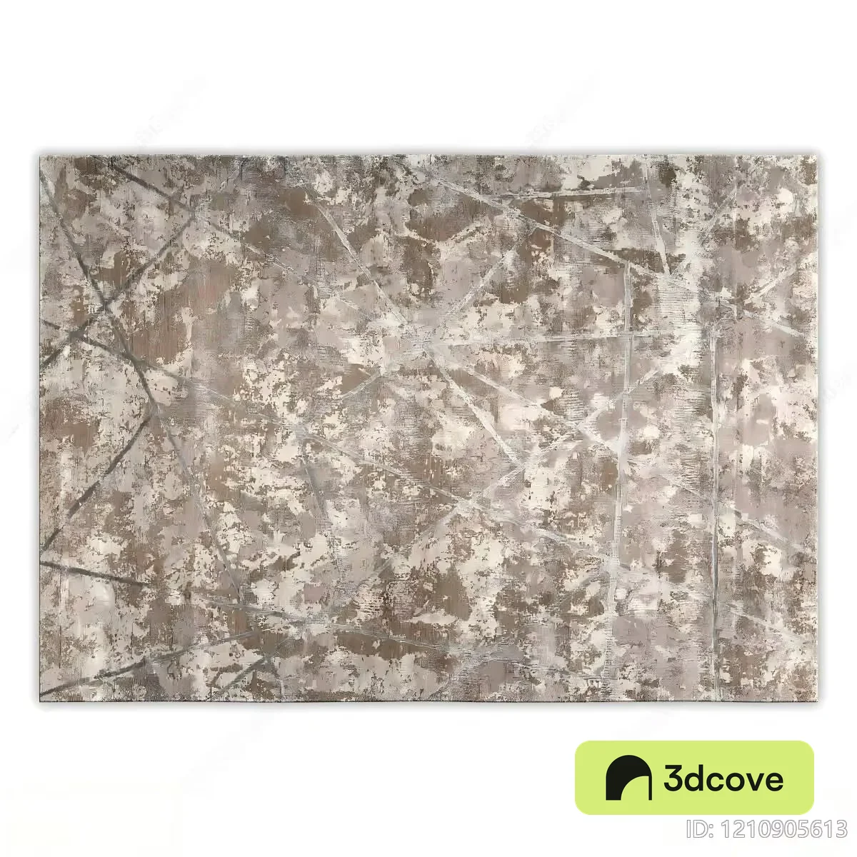 A Brown And White Abstract Painting