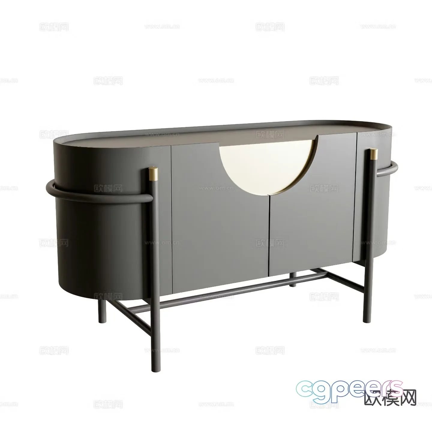 Modern bedside table 3d model