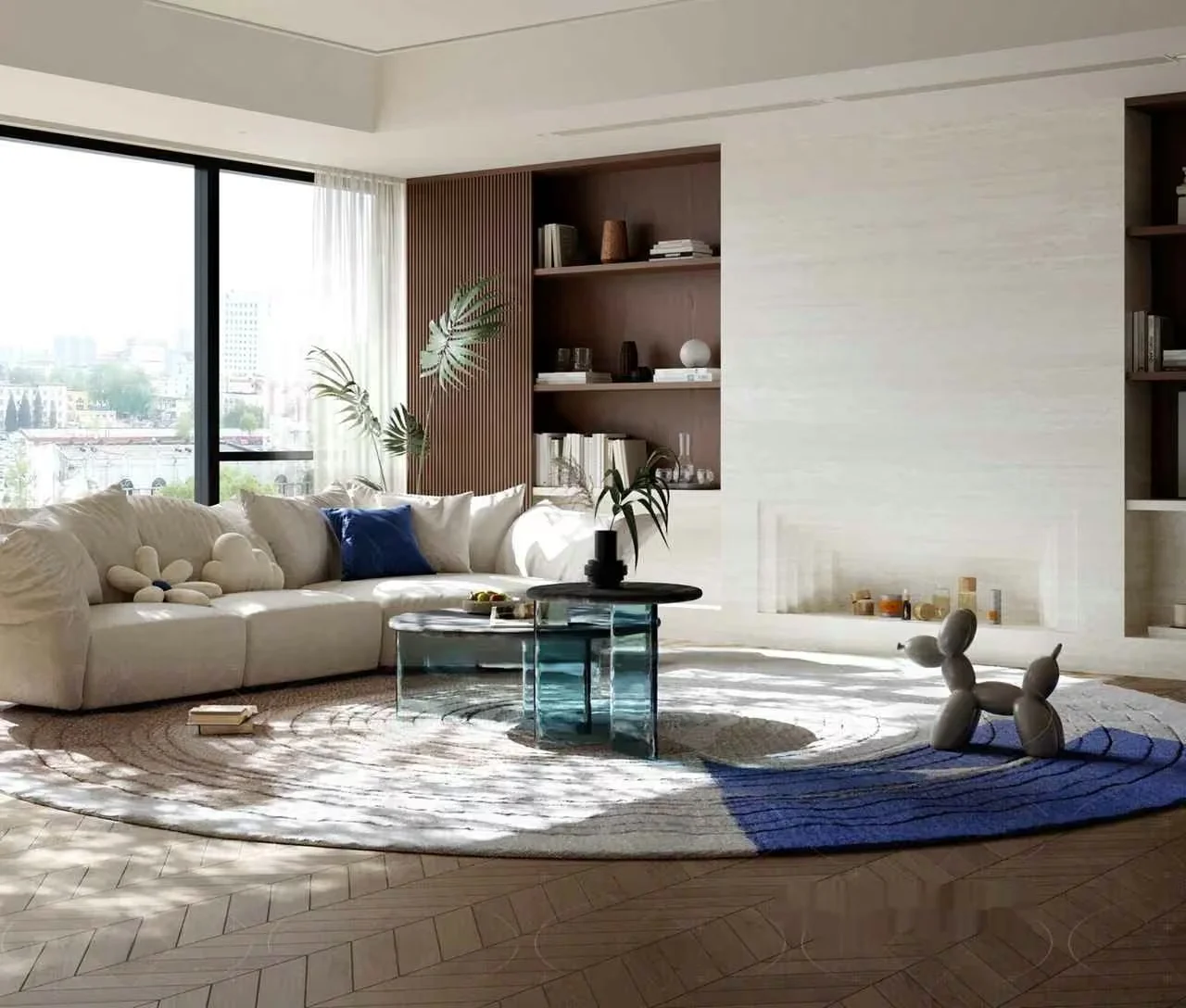 Modern Living Room 3D Model – 5812 – VRAY Render
