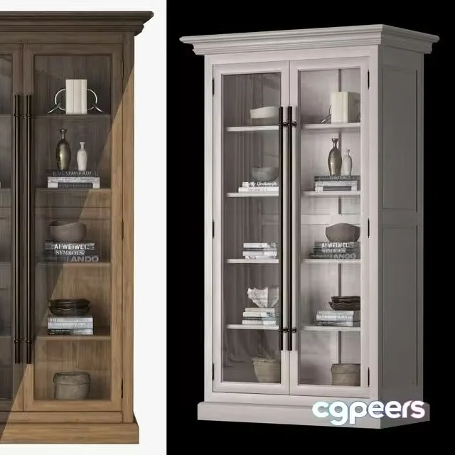 3ds Max Free – Wide cabinet 20th C 2door