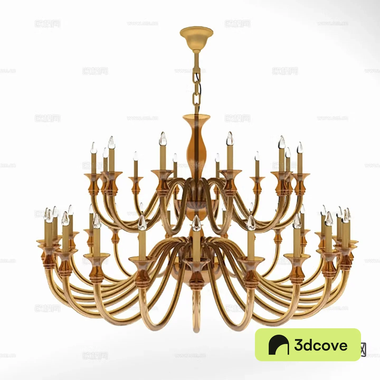 Modern interior chandelier candlestick chandelier