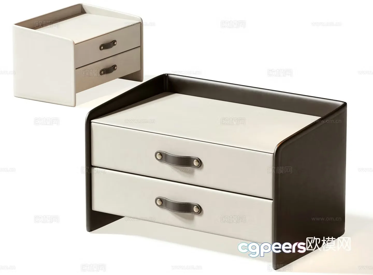 Modern bedside table 3d model