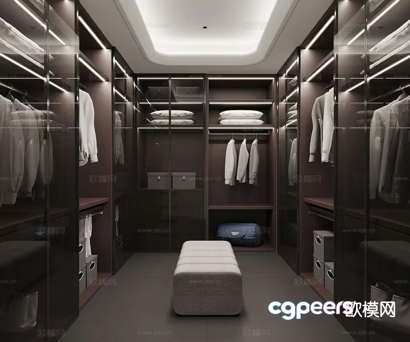 Italian cloakroom 3D model