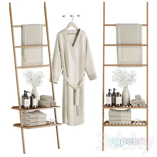 3ds Max Free – Decorative bathroom set 006