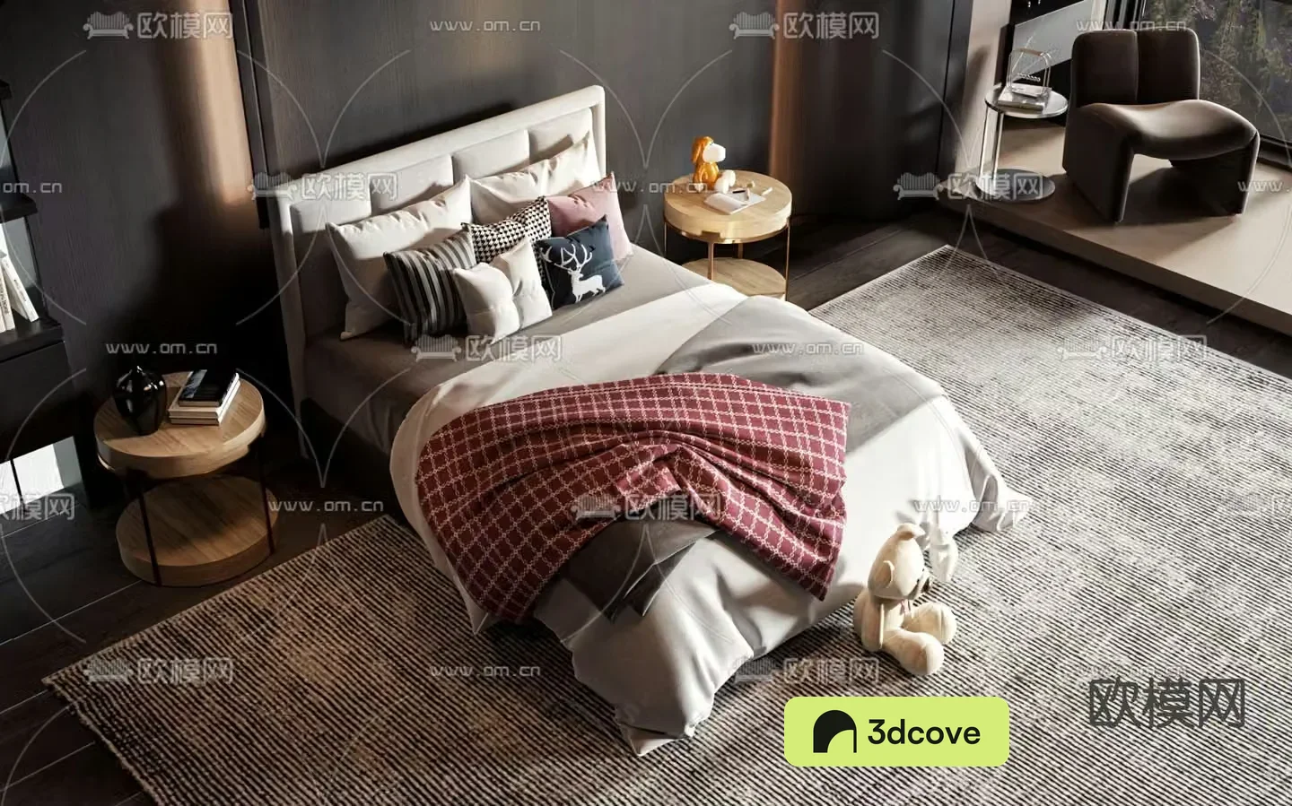 Modern single bed