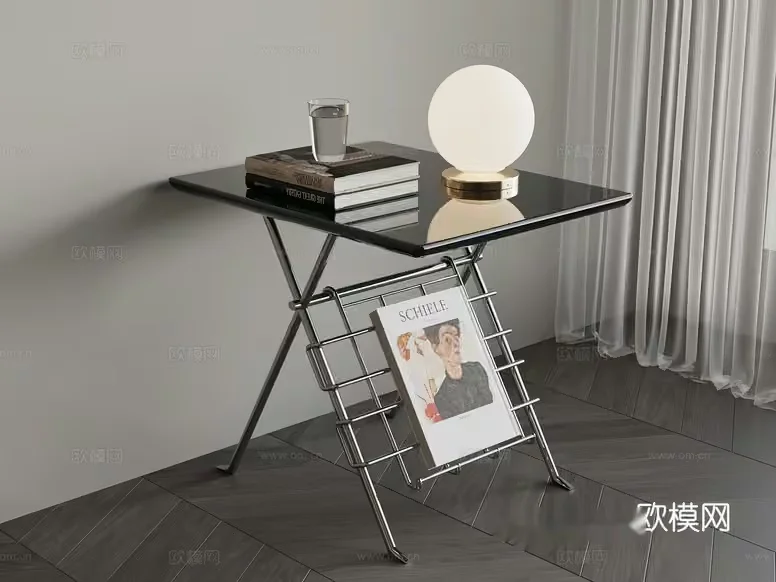 Modern Glass Table 3D Model – 12178 – VRAY Render