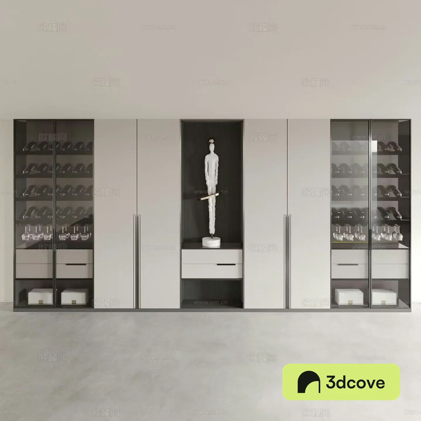 Modern wine cabinet