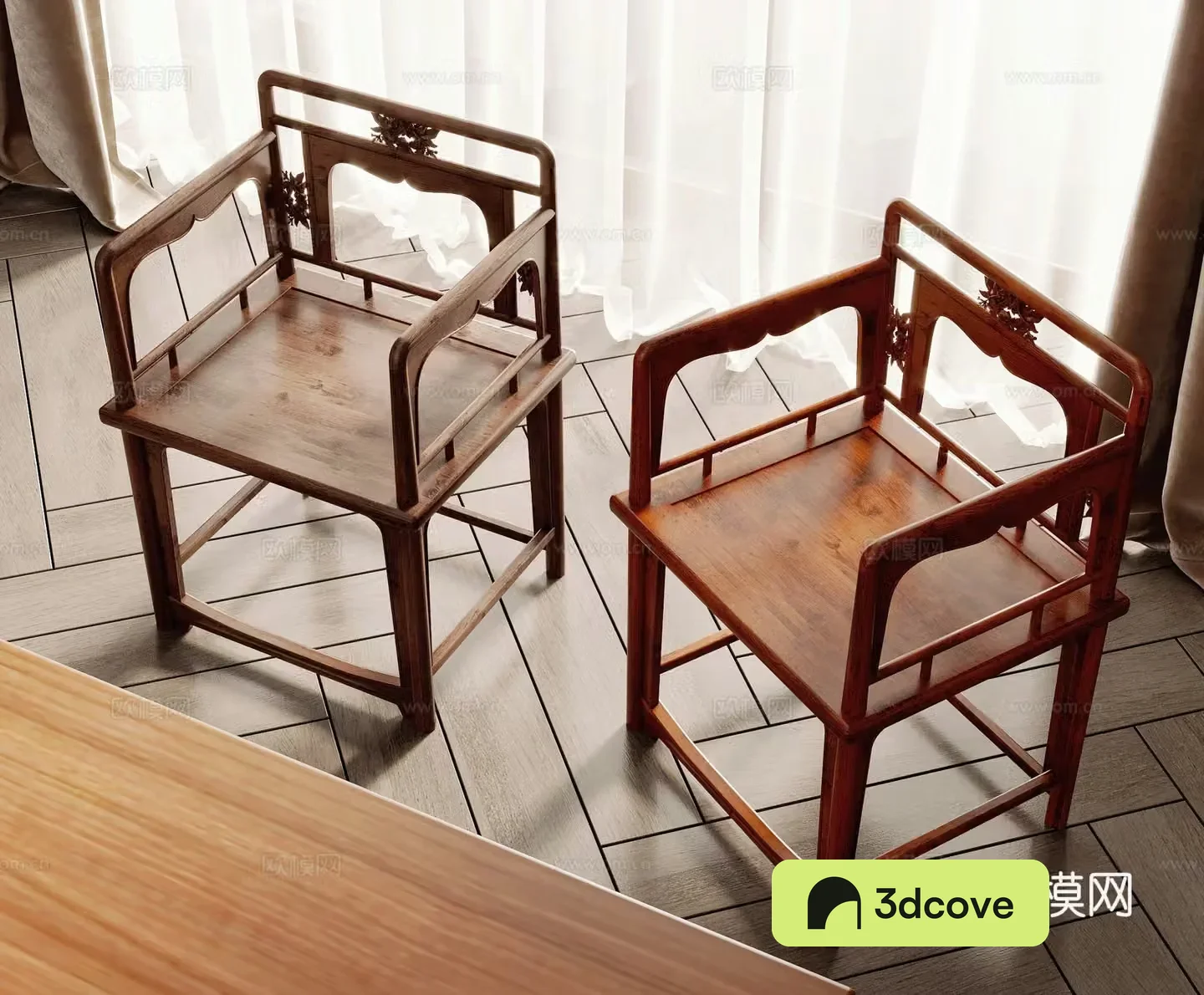 New Chinese style single chair armchair