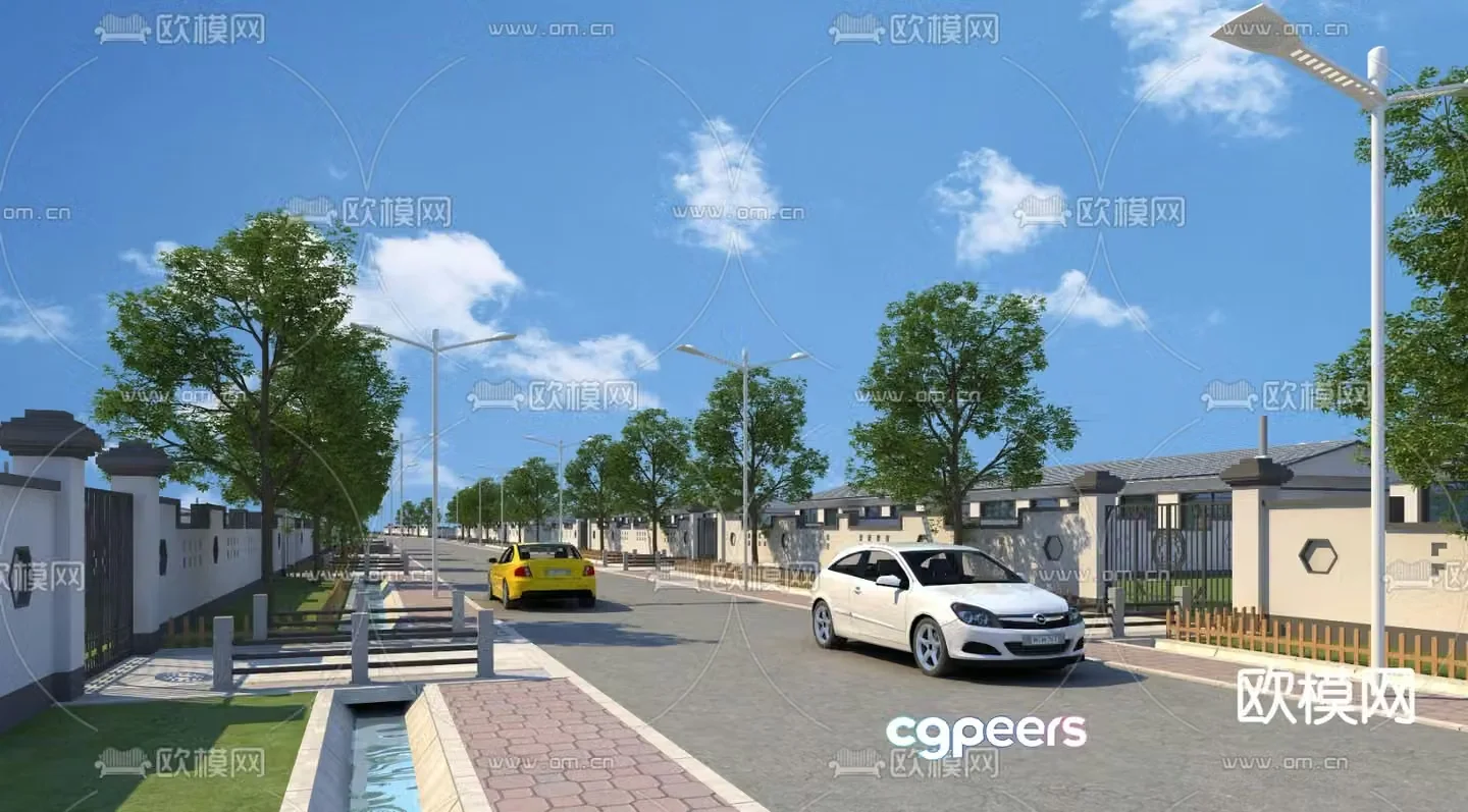 road landscape road 3d model
