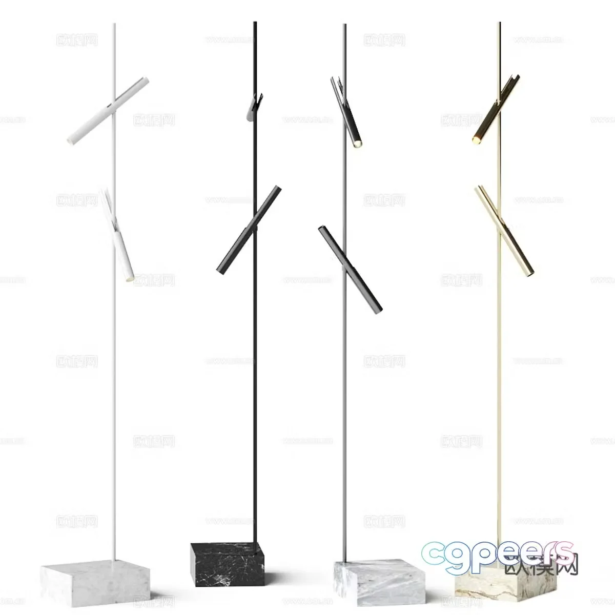 Modern Italian minimalist Keron Esprit floor lamp 3d model