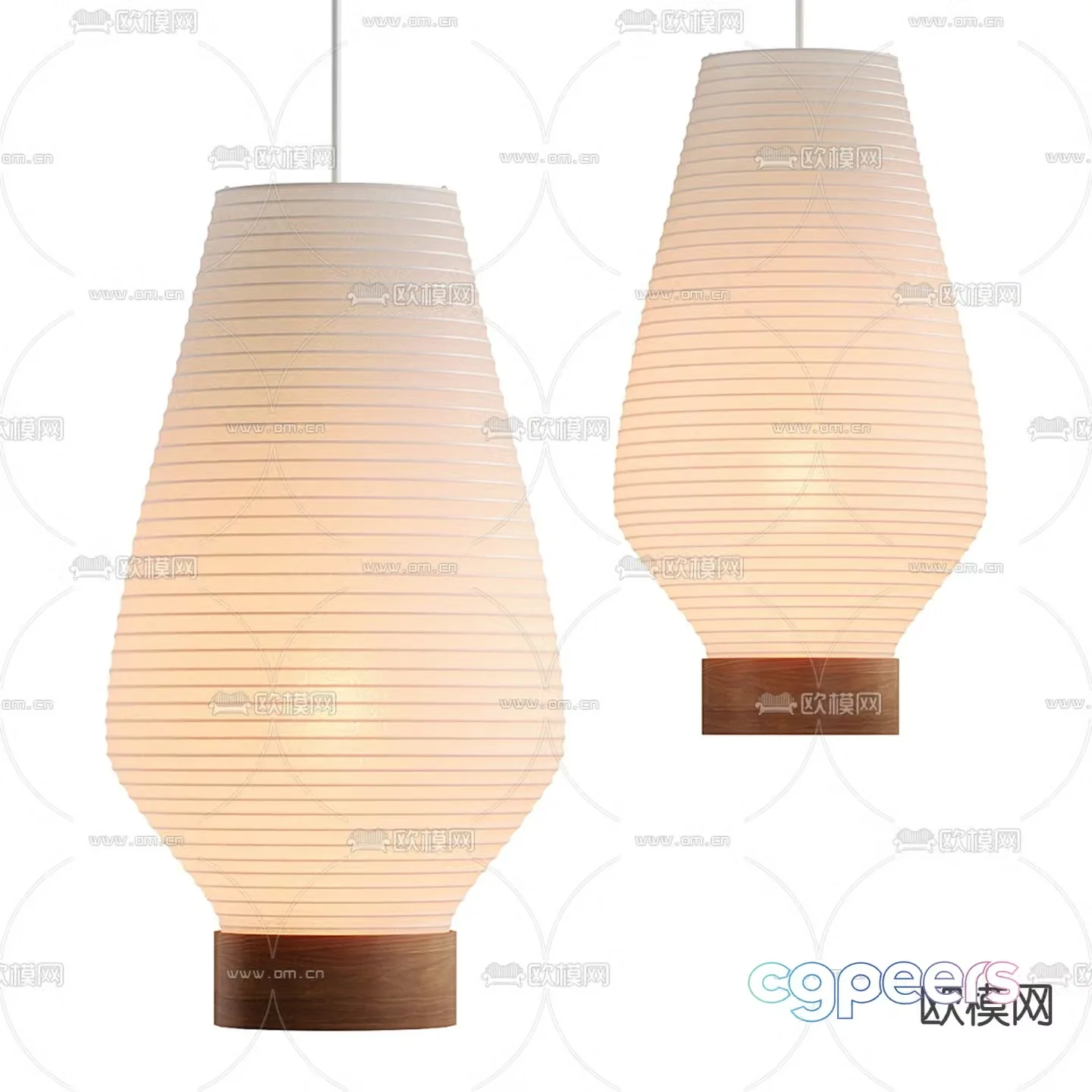 Wasabi Chandelier Lantern Chandelier 3D Model