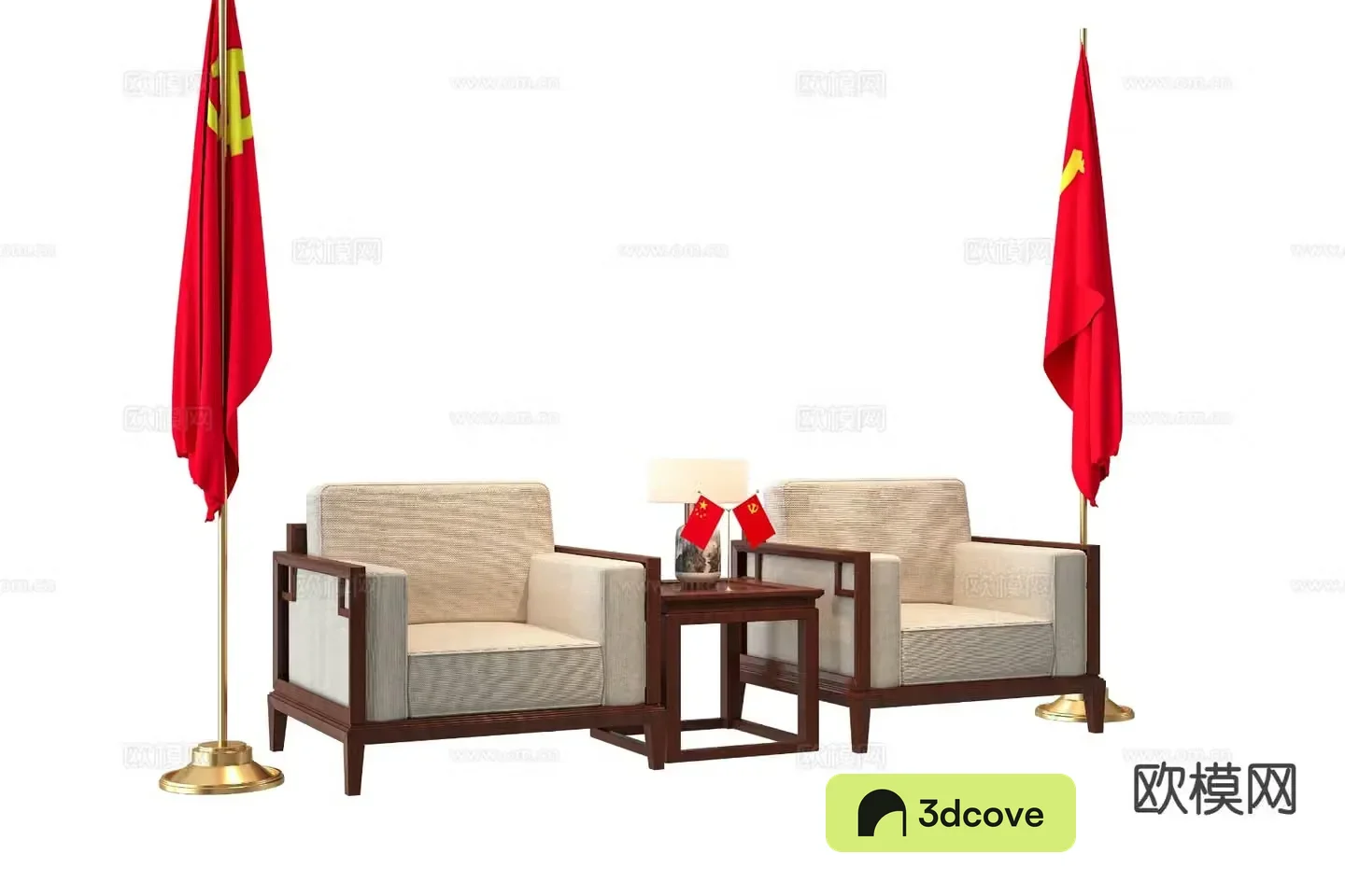 New Chinese style reception room sofa VIP sofa