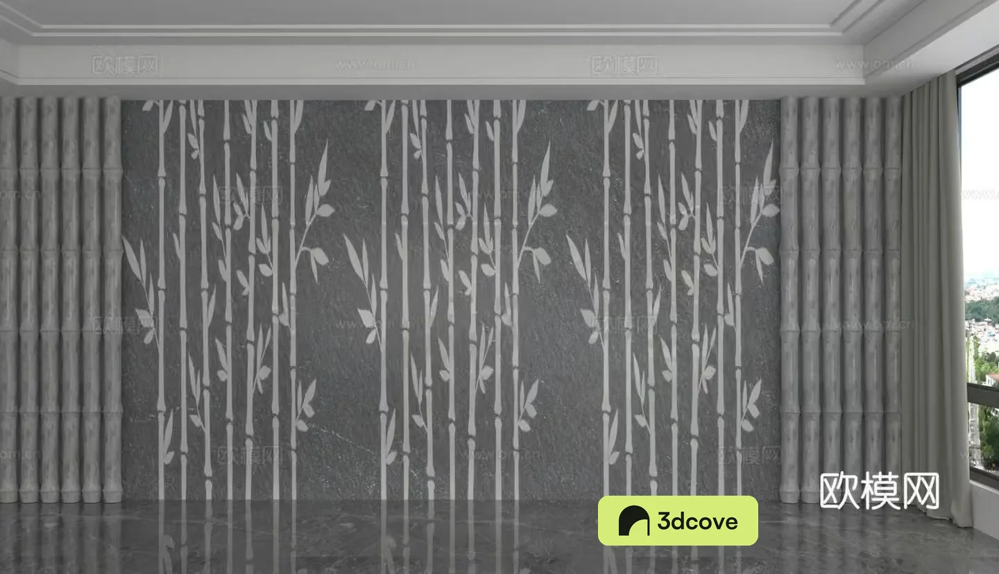 Modern background wall