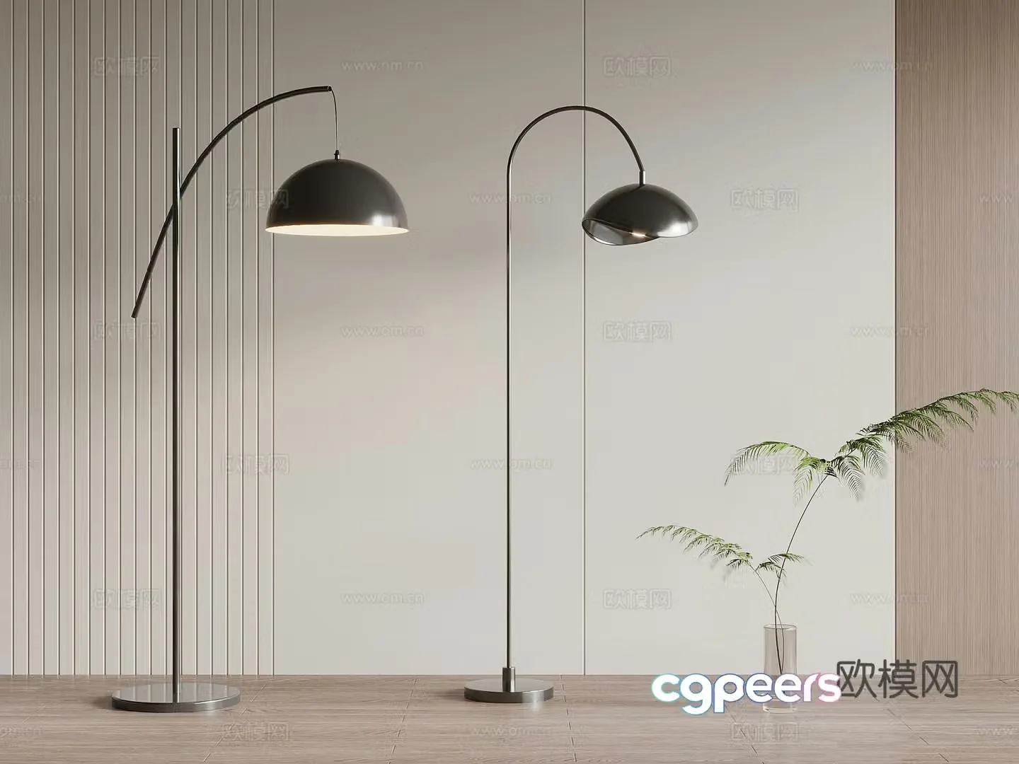 Modern floor lamp 3d model