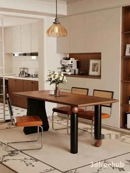 Modern Dining Room 3D Model – 21206 – VRAY Render