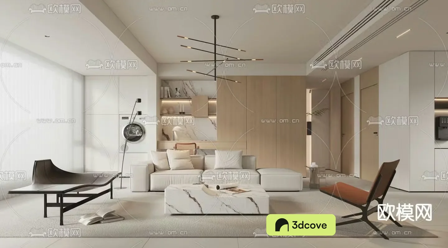 Creamy living room