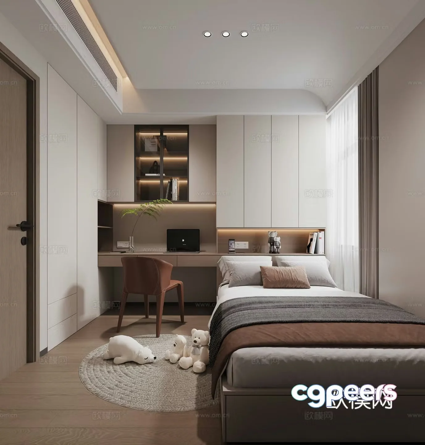 Modern tatami room 3d model