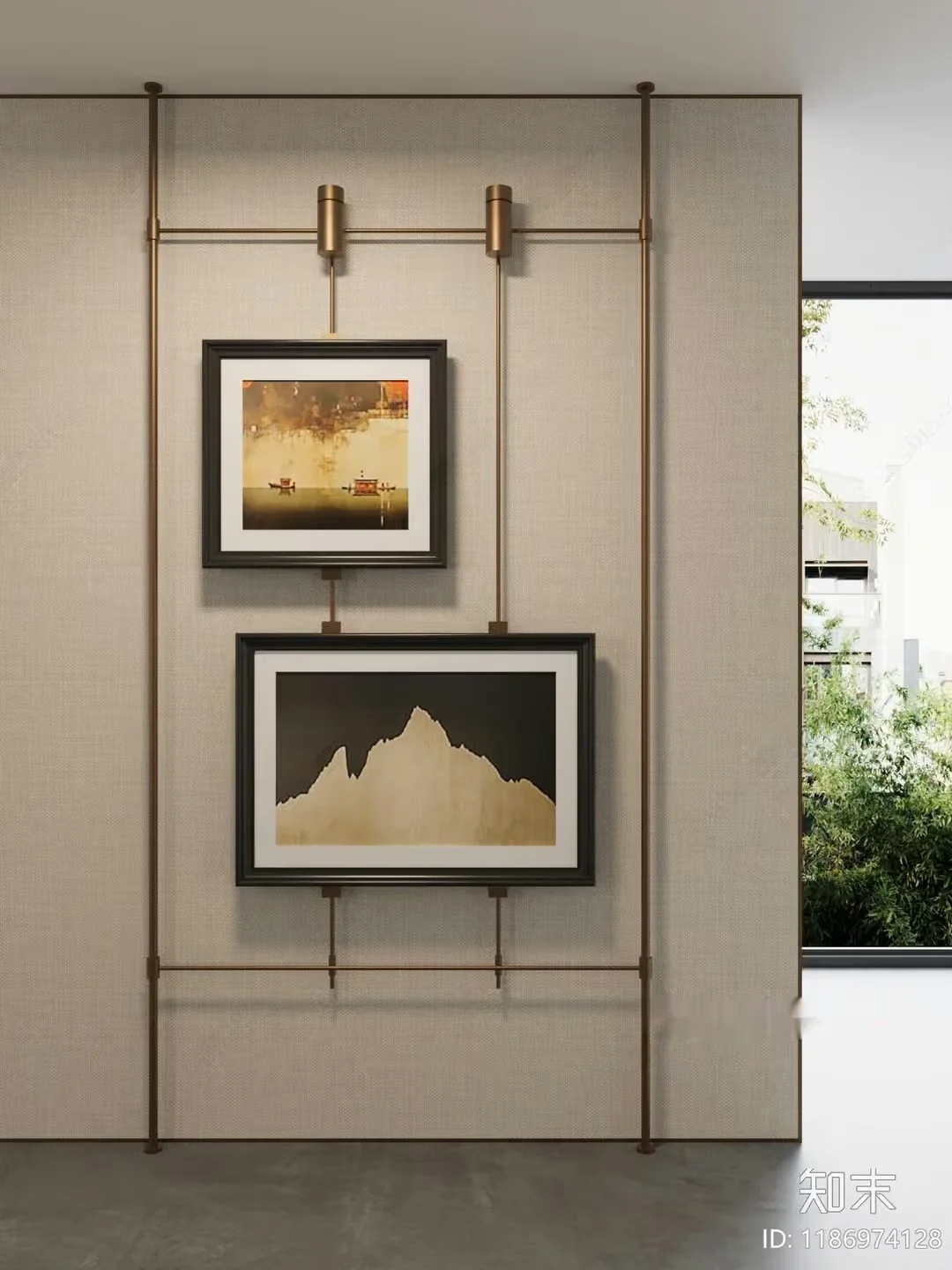 Modern Art Display 3D Model – 20013 – CORONA Render