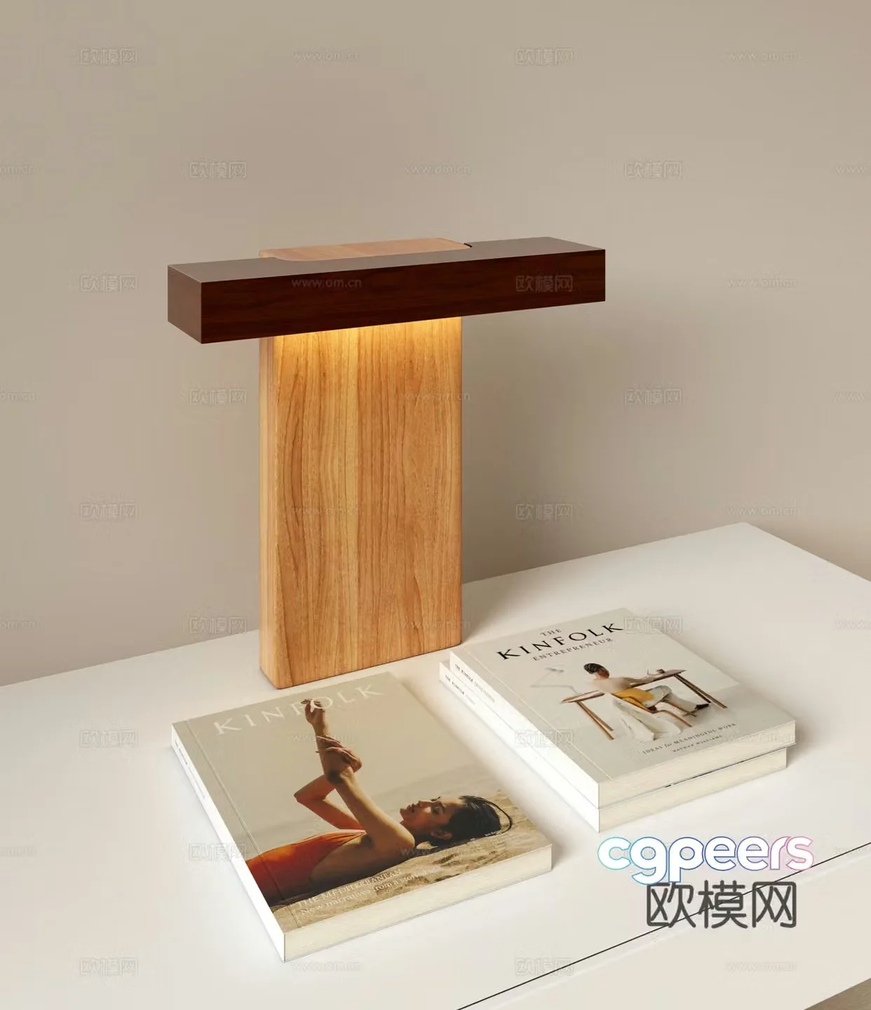 bedside table lamp reading lamp 3d model