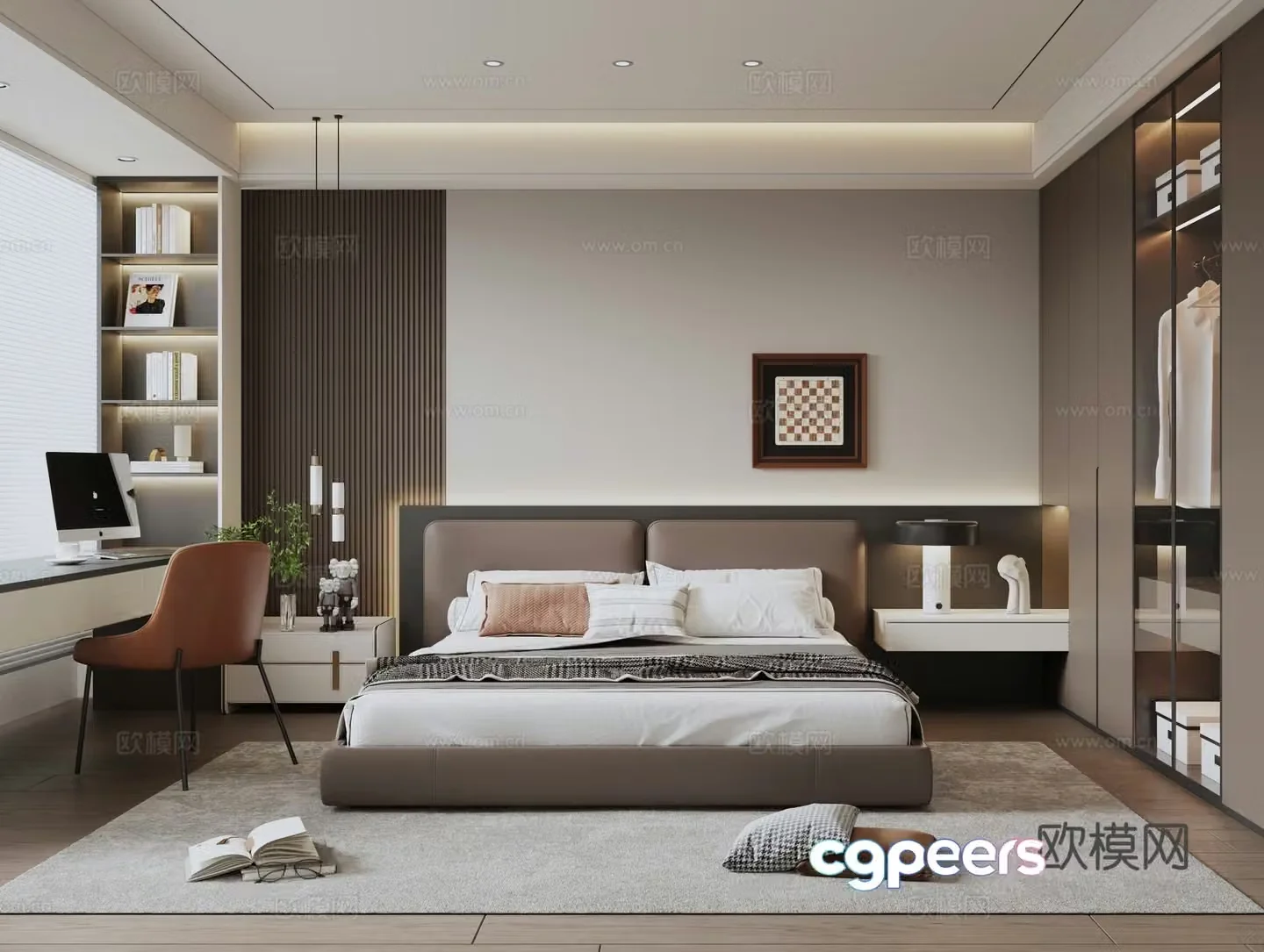 Italian style bedroom 3d model