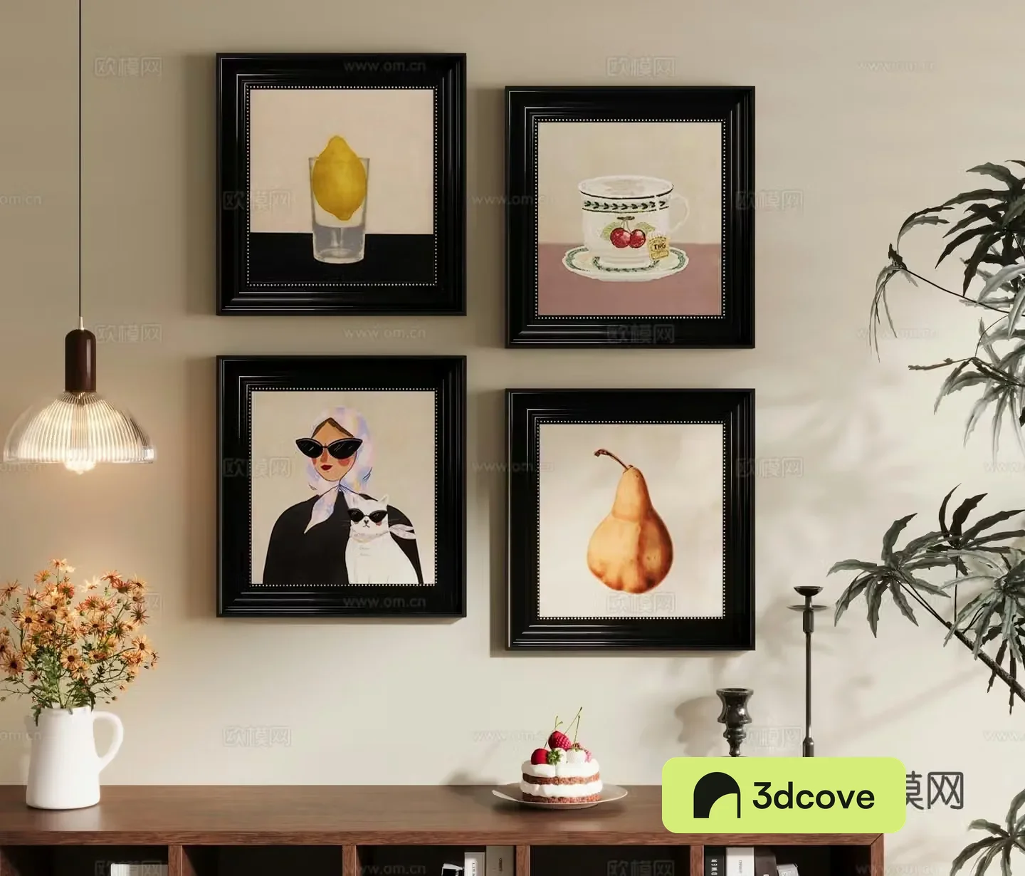 medieval style decorative painting