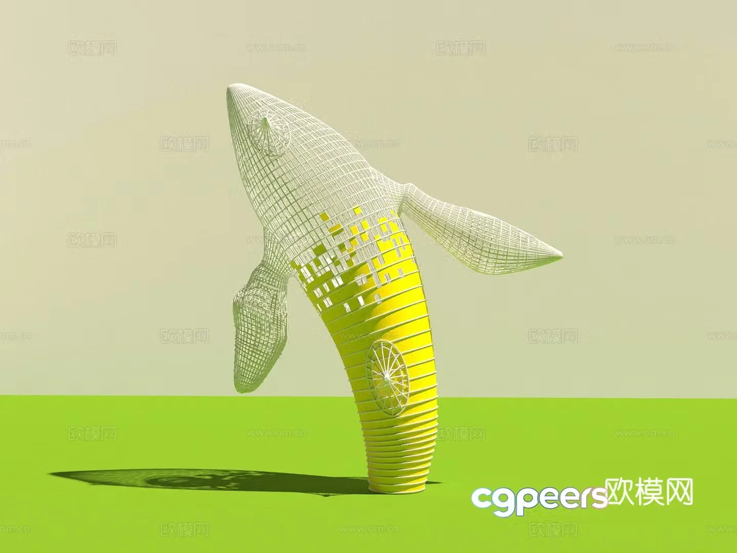 Sculpture Animal Sculpture Trendy toy 3D Model