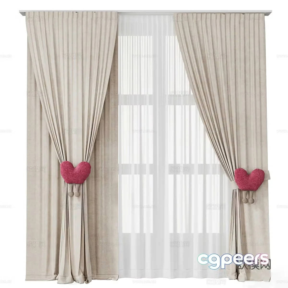 Curtain 3d model